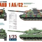Expressz szállítás Takom Main Battle Tank Leopard 1 A5/C2 2 in 1 makett