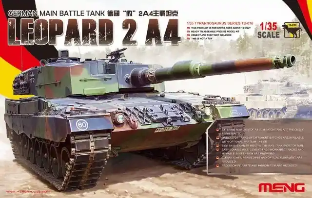 Meng Model German Main Battle Tank Leopard 2 A4 makett Exkluzív ajánlat