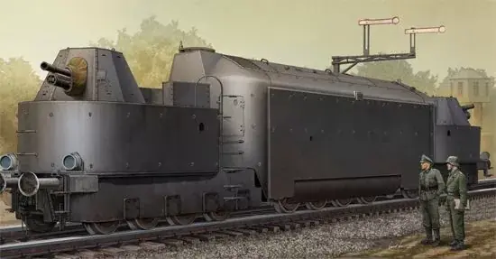 Árengedmény Trumpeter German Armored Train Panzertriebwag.Nr16 1 35 vasúti makett