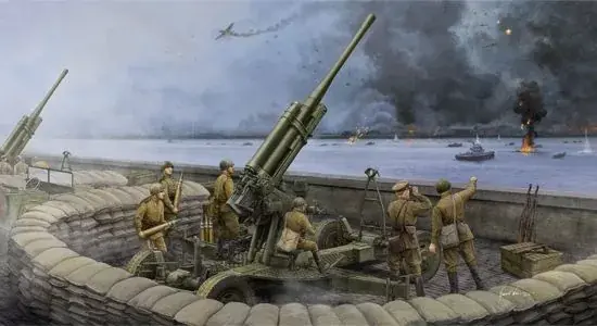 Szuper akció Trumpeter Soviet 52-K 85mm Air Defense Gun M1943 légvédelmi löveg makett