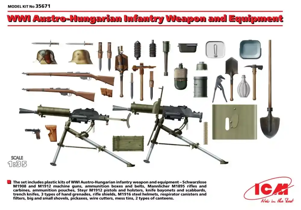 ICM WWI Austro-Hungarian Infantry Weapon and Equipment Gyors kiszállítás