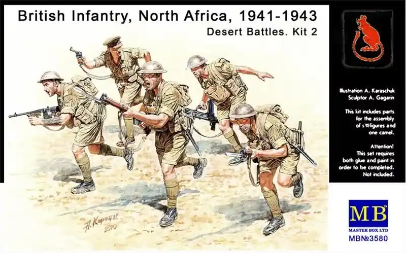 Masterbox British Infantry in action, Northern Africa Expressz szállítás