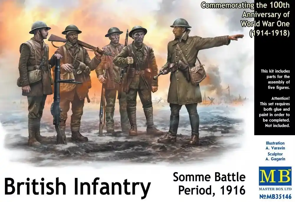 Exkluzív ajánlat Masterbox British Infantry, Somme Battle Period, 1916
