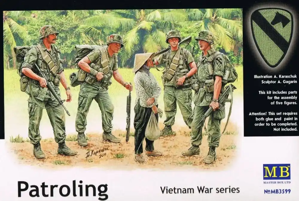 Expressz kézbesítés Masterbox Patroling. Vietnam War series