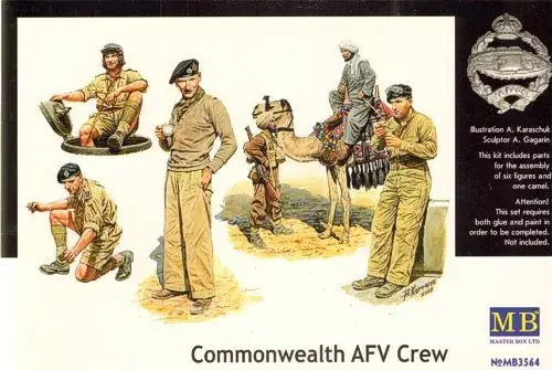 Masterbox British Armored Troops Africa Azonnali szállítás