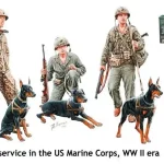 Ajánlat Masterbox Dogs in Service in the US Marine Corps