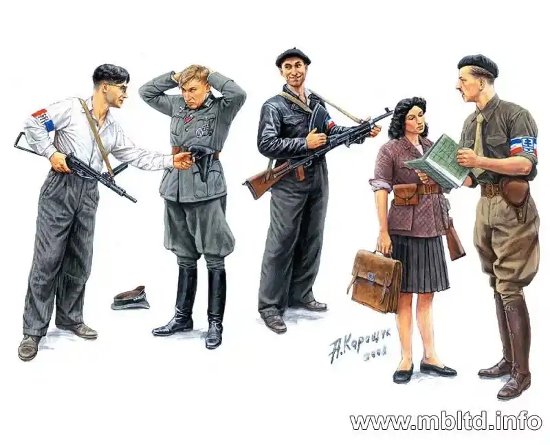 Masterbox French Resistance and captured German Korlátozott ajánlat