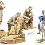 Masterbox Tank crew Afrika Korps Szezonális akció
