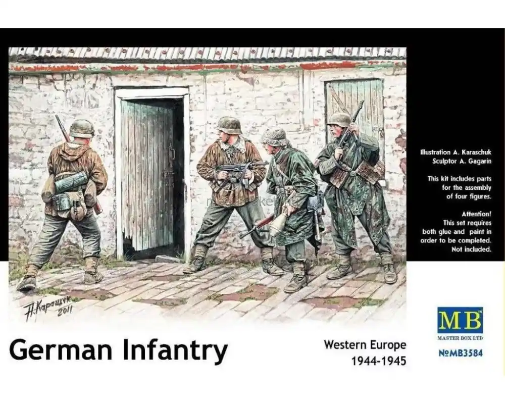 Expressz szállítás Masterbox German Infantry, Western Europe 1944-1945