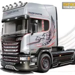 Italeri SCANIA R730 V8 STREAMLINE - SILVER GRIFFIN makett Szuper ajánlat