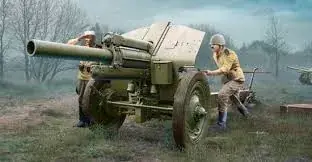 Olcsóbb Trumpeter Soviet 122mm Howitzer 1938 M-30 LateVers. vontatott tarack makett