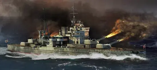 Trumpeter HMS Queen Elizabeth 1941 hajó makett Biztonságos fizetés
