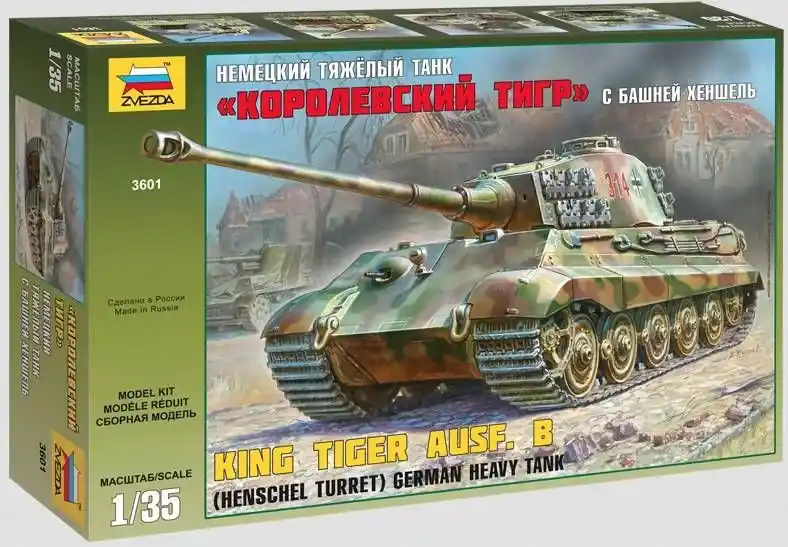 Zvezda King Tiger Ausf. B (Henschel Turret) makett Ne maradj le