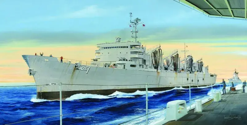 Gyors szállítás Trumpeter USS Sacramento AOE-1 hajó makett