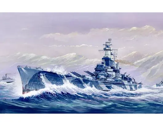 Trumpeter USS Alabama (BB-60) hajó makett Szezonális akció