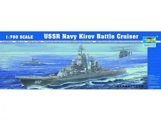 Újdonság Trumpeter USSR Navy Kirov Battle Cruiser cirkáló makett