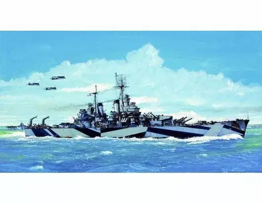 Népszerű Trumpeter USS Baltimore CA-68 1944 hajó makett