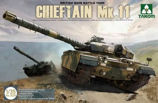 Legnépszerűbb Takom British Main Battle Tank Chieftain Mk.11 makett