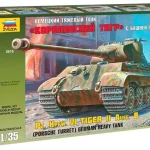 Zvezda Pz.Kpfw.VI Tiger II Porsche Turret makett Rendeld meg most