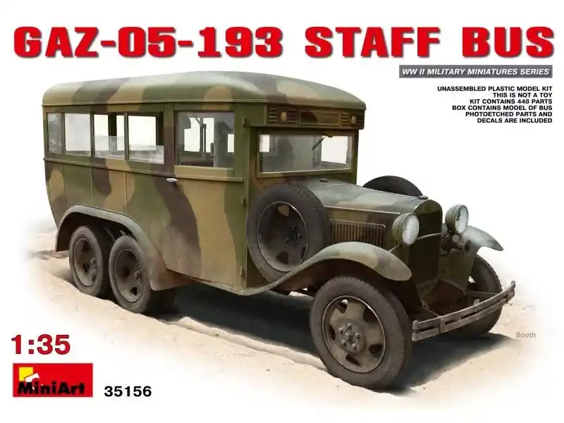 Kihagyhatatlan ajánlat MiniArt GAZ-05-193 Staff Bus makett