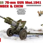 Biztonságos fizetés MiniArt USV-BR 76mm Gun Mod.1941 w/Limber Crew makett