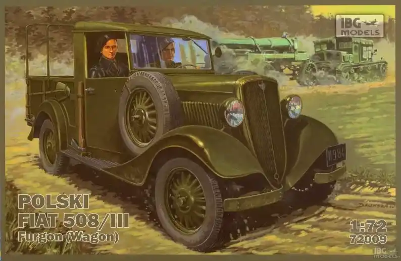IBG Polski FIAT 508/III Furgon (Wagon) makett Rendeld meg most