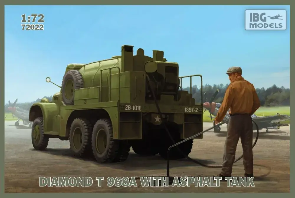 IBG DIAMOND T 968A with Asphalt Tank makett Gyors kiszállítás