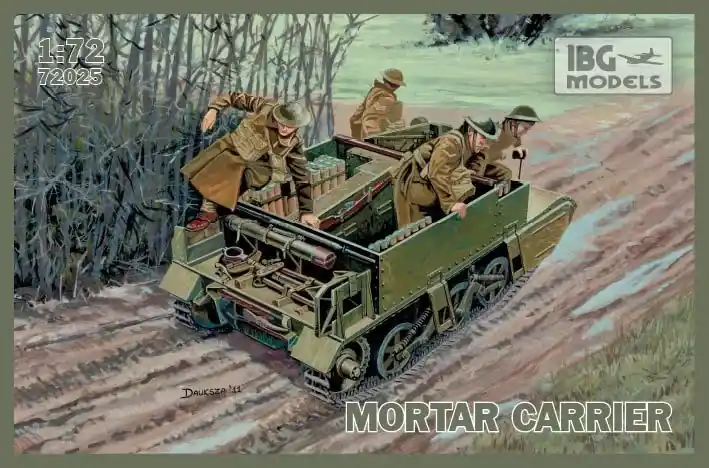 Prémium IBG Universal Carrier I Mk.II Mortar Carrier makett