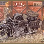 Újdonság IBG BMW R12 with sidecar civilian versions makett