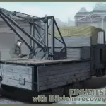 Olcsó IBG Einheitsdiesel with Bilstein recovery crane makett