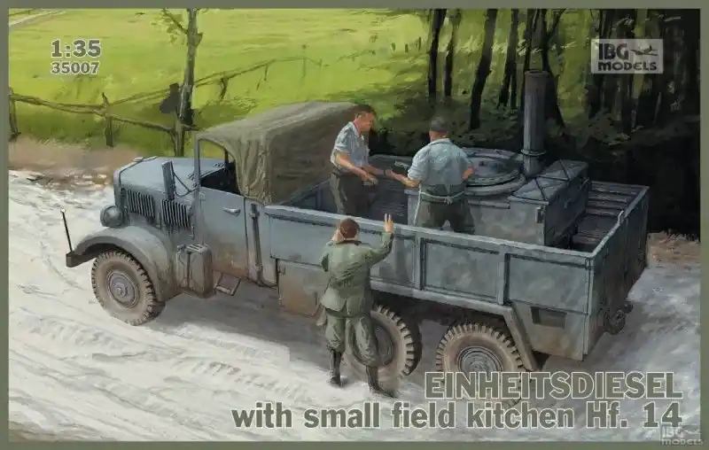 Korlátozott ajánlat IBG Einheitsdiesel with small field kitchen Hf.14 makett