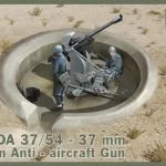 IBG Breda 37/54 anti-aircraft gun makett Alacsony ár