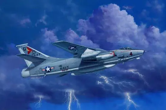 Trumpeter ERA-3B Skywarrior Strategic Bomber 1 48 repülőgép makett Szuper akció
