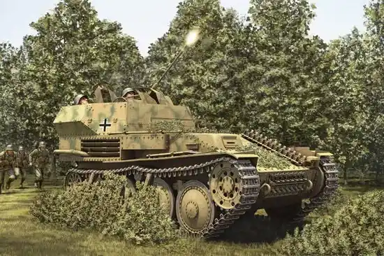 Hobby Boss German 2cm Flak 38 Pz.Kpfw.38 (t) makett Szuper ajánlat
