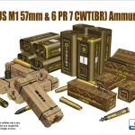 Gyors kiszállítás Riich Models US M1 57mm 6PR 7cwt (BR) Ammunition Set