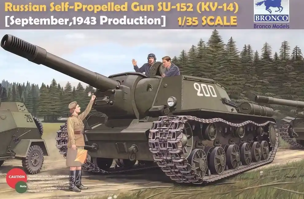 Kihagyhatatlan ajánlat Bronco Russian SU-152 Heavy Self-Propelled Gun (Russian KV-14) Late makett