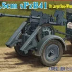 Expressz kézbesítés Bronco 2.8cm sPzB41 on larger steel-wheeled carriage with trailer makett