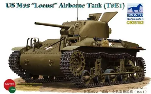Szuper akció Bronco US M22 "Locust" Airborne Tank (T9E1) makett