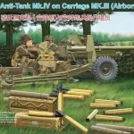 Kedvezményes ár Bronco OQF 6 Pdr Anti-Tank Gun Mk.IV on Carriage Mk.III makett