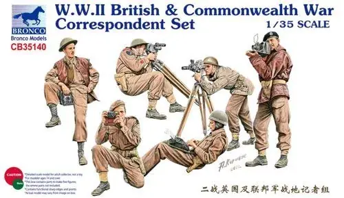 Bronco WWII British Commonwealth War Correspondent Set Azonnali szállítás