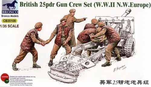 Bronco British 25pdr Gun Crew Set (Europe) Exkluzív ajánlat