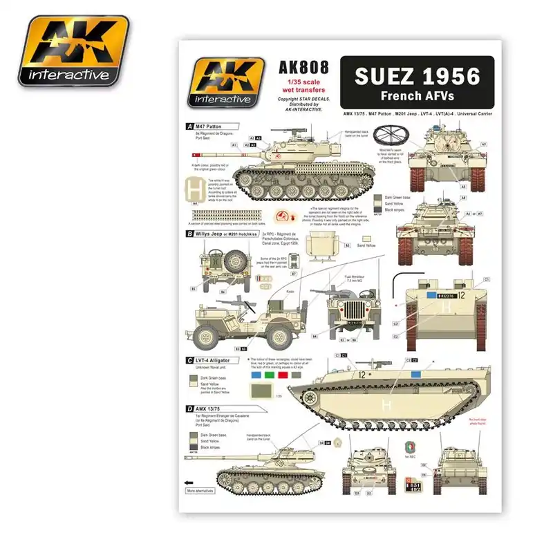 AK SUEZ 1956 FRENCH AFVS Rendeld meg most