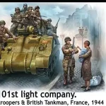 Masterbox The 101st light company. US Paratroopers British Tankman Gyors kiszállítás