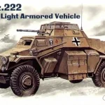 ICM Sd.Kfz.222 German Light Armoured Vehicle makett Kihagyhatatlan ajánlat