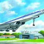 ICM Tupolev Tu-144D Soviet Supersonic Passenger Aircraft makett Akció
