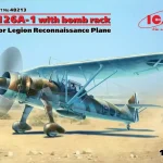 ICM Henschel Hs 126A-1 with bomb rack makett Expressz szállítás