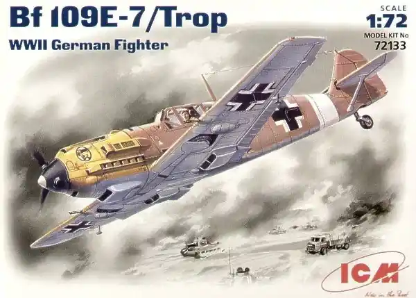 Azonnal elérhető ICM Messerschmitt Bf 109E-7 Tropical makett