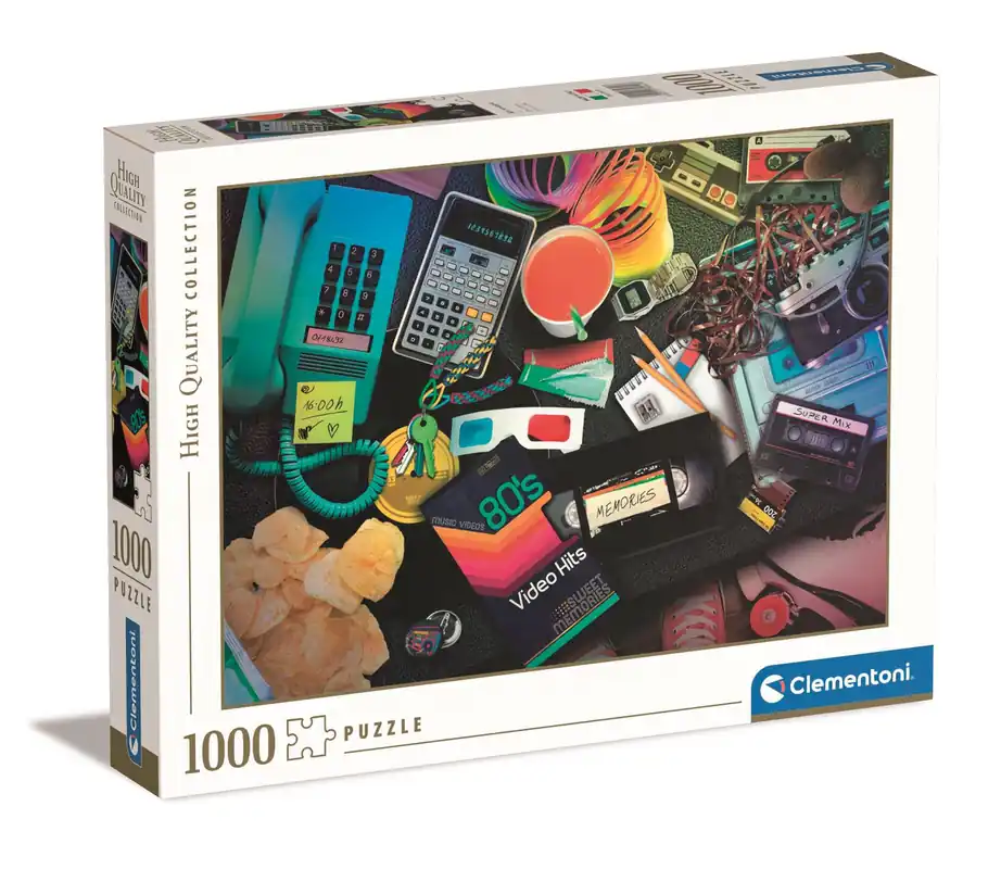 1000 db-os puzzle 80-as évek nosztalgia (39649) - Clementoni Akció
