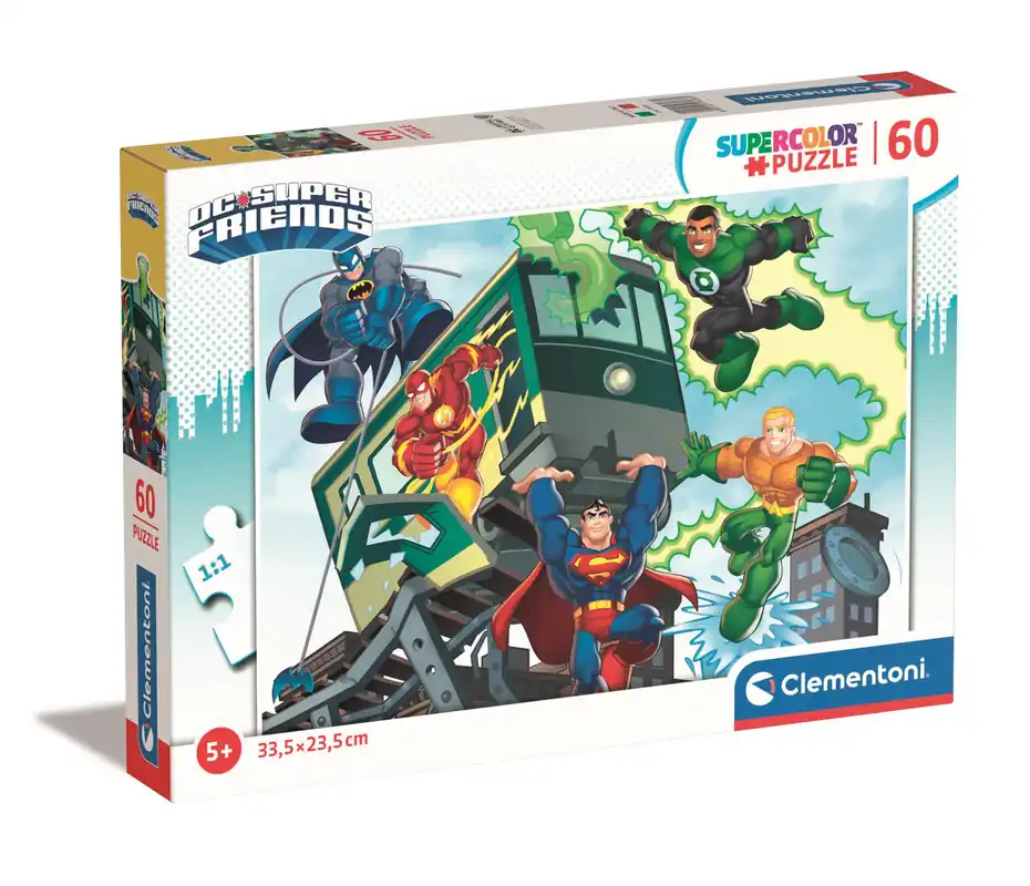 60 db-os supercolor puzzle - dc szuperhősök (26066) - Clementoni Különleges ajánlat