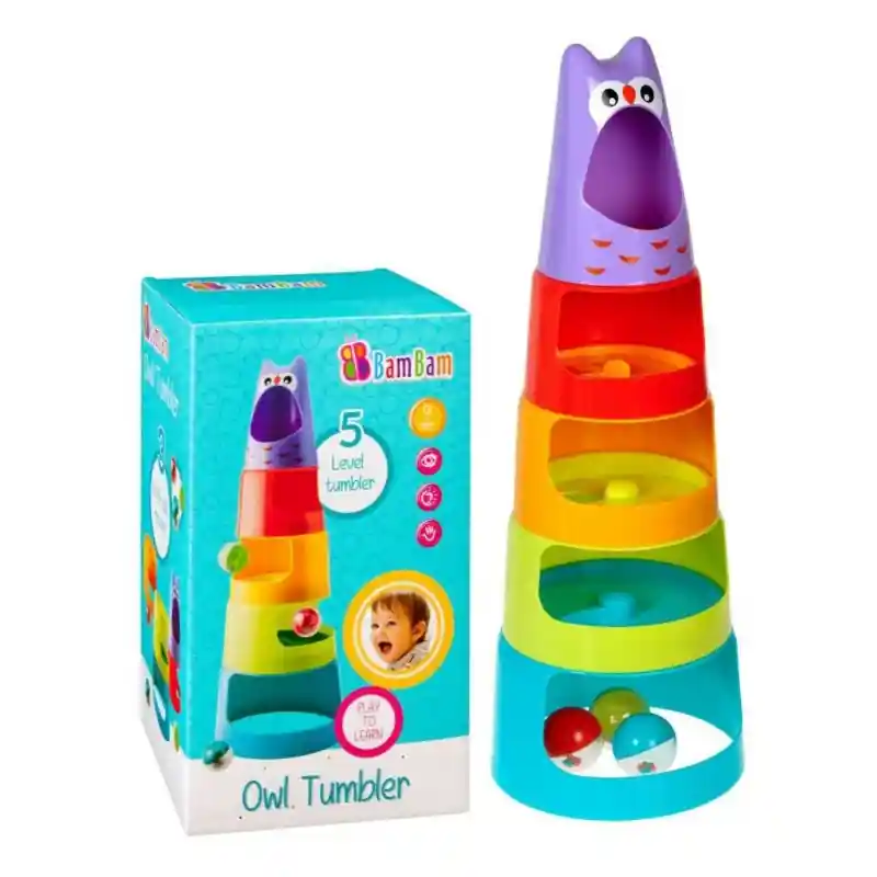 Korlátozott ajánlat Bagoly torony rakosgatható 5 szintes 53 cm BamBam (145275)
